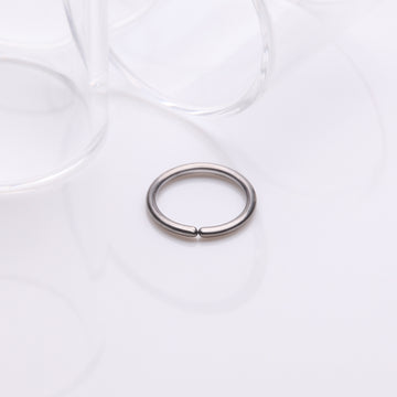 Detail View 1 of Niobium Basic Bendable Hoop Ring